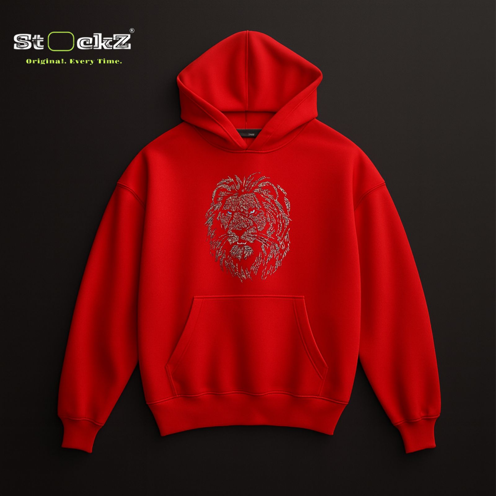 Black Hoodie Lion Premium Design